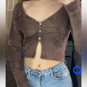 Aeropostale Soft Brown Cardigan
